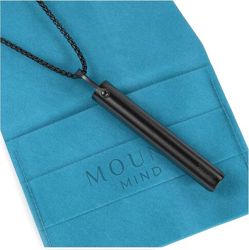 Anxiety Necklace Breathing Premium Design - Silent, Stunning Look, Strong Chain - Breathing Necklace for Breathwork, Anxiety Breathing Tool, Stress Relief in Saudi Arabia