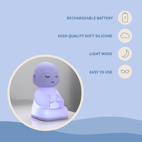 أداة التأمل البصري "يتنفس بوذا" من Calm Cue | اليقظة الذهنية بوذا أنا أبطئ تنفسك، أهدئ عقلك لتخفيف التوتر والقلق | التنفس الموجه للبالغين والأطفال in Kuwait