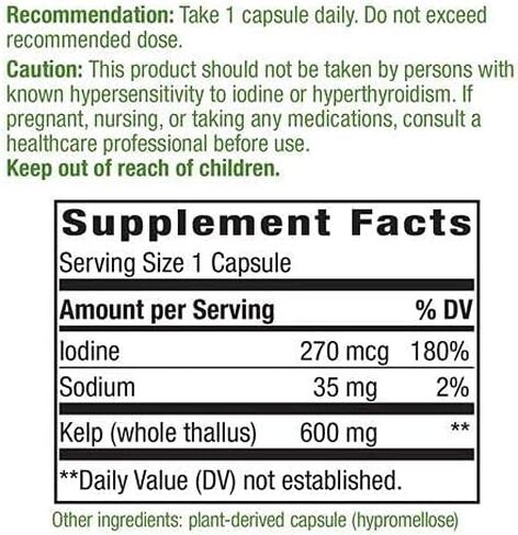 Nature's Way Kelp، 180 كبسولة (عبوة من 2) in Saudi Arabia