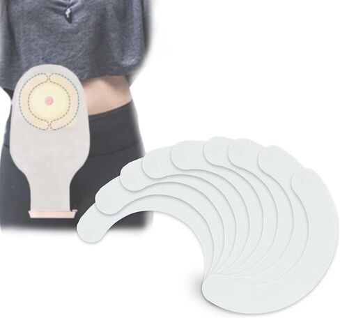Hydrocolloid Skin Barrier Strips, Waterproof Medical-Grade Barrier Strips, Leak-Proof Seal Extenders for Colostomy Stoma Bags – Universal, Works for All Bag Type, Ostomy Suppliess – 20 Count in Kuwait