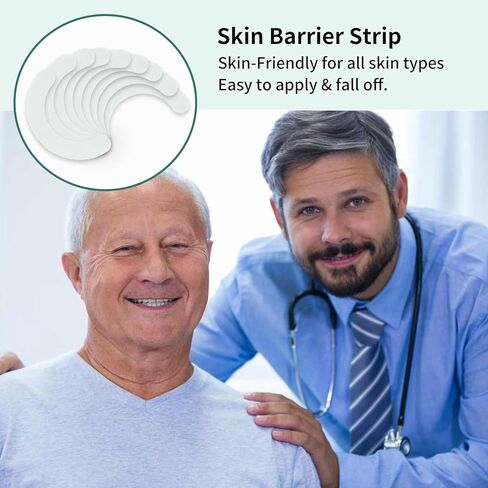 Hydrocolloid Skin Barrier Strips, Waterproof Medical-Grade Barrier Strips, Leak-Proof Seal Extenders for Colostomy Stoma Bags – Universal, Works for All Bag Type, Ostomy Suppliess – 20 Count in Kuwait