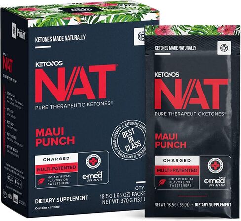 مكملات PRÜVIT Keto//OS NAT® Tru Passion Keto - مشحونة - كيتونات خارجية - مكمل الكيتون لأملاح BHB لتعزيز طاقة التمرين للرجال والنساء (20 قطعة) in Kuwait