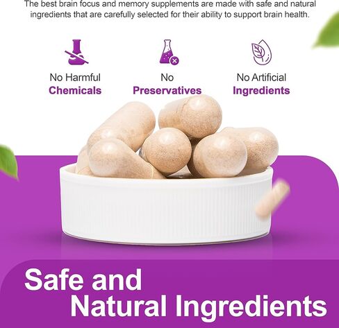 مكمل نوترادورا نيورو بلس للدماغ للذاكرة والتركيز، 41 مكونًا، مكمل تركيز ممتاز مع DMAE يعزز التركيز والطاقة للرجال والنساء، صنع في الولايات المتحدة الأمريكية، 60 كبسولة (عبوة من 1) in Kuwait