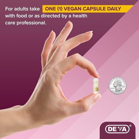 DEVA Vegan Evening Primrose Oil, Organic, Cold-Pressed, Unrefined, 90 Capsules, 2-Pack in Saudi Arabia