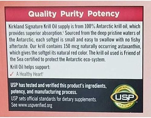 Kirkland Signature Krill Oil 500 Milligram 160 Softgels in Saudi Arabia