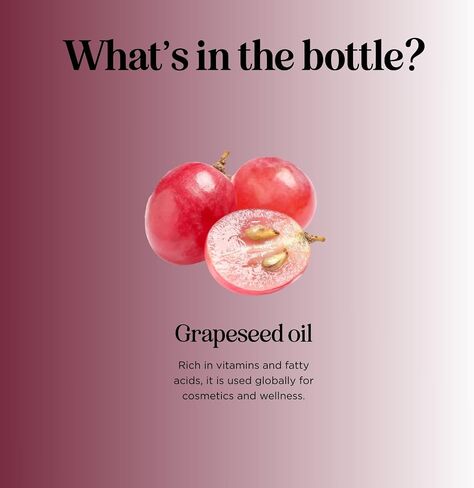 Pure Grapeseed Oil for Skin Care - Cold Pressed Grape Seed Oil Liquid for Skin with Moisturizing Carrier Oil for Essential Oils Mixing - Natural Vitamin E Anti Aging Body Oil for Dry Skin and Hair in Saudi Arabia