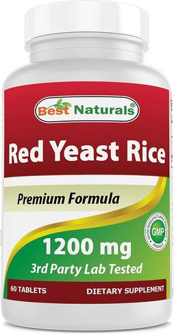 Best Naturals Red Yeast Rice 1200 Mg 60 Tablets (Citrinin Free) in Saudi Arabia