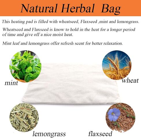 Heating Pads Microwaveable, Heat Pack Microwave Natural Moist Therapeutic Heat Bag Hot Cold Therapy, Wheat, Flaxseed (Shoulder Heating Pad (Grey)) in Saudi Arabia