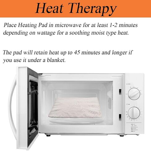 Heating Pads Microwaveable, Heat Pack Microwave Natural Moist Therapeutic Heat Bag Hot Cold Therapy, Wheat, Flaxseed (Shoulder Heating Pad (Grey)) in Saudi Arabia