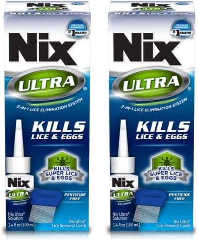 Nix Ultra 2-in-1 Lice Treatment - 3.4 oz, Pack of 2 in Kuwait