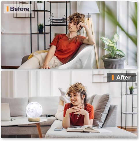 Doraubia Light Therapy Lamp,10000 Lux Sun Lamp with 3 Color Temperatures,Adjustable Brightness,Timer & Memory Function, Happy Daylight Lamp，Full Spectrum Light with Remote Control for Home, Office in Kuwait