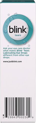 قطرات تشحيم العين من بلينك تيرز، 1 أونصة سائلة (30 مل) للعناية بالعين للعيون الجافة الخفيفة إلى المتوسطة، هيالورونات لتعزيز الترطيب، قطرات العين المرطبة والمهدئة للعيون الجافة in Kuwait