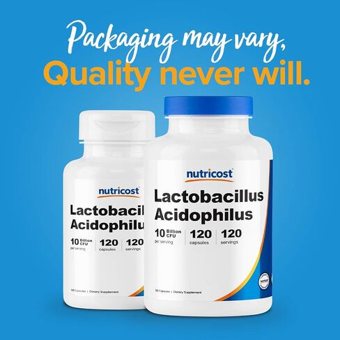Nutricost Lactobacillus Acidophilus 10 مليار CFU، 120 كبسولة نباتية in Saudi Arabia