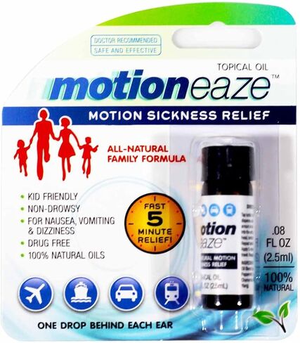 MotionEaze Sickness Relief, All-Natural Topical Liquid, 2.5 ml (Pack of 2) in Saudi Arabia