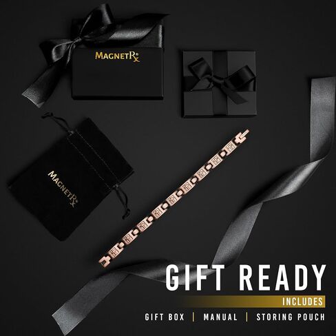 MagnetRX® Women’s Copper Cross Bracelet – Ultra Strength Magnetic Copper Cross Bracelet for Women – Adjustable Length with Sizing Tool (Cross Style) in Kuwait