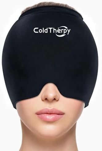 غطاء تخفيف الصداع النصفي من ColdTherpy، غطاء علاج ساخن وبارد، قبعة تخفيف الصداع للصداع النصفي، غلاف رأس جل الثلج عديم الرائحة، قناع حزمة باردة لغطاء الصداع، ضغط بارد هدية تخفيف الصداع النصفي للتوتر in Kuwait