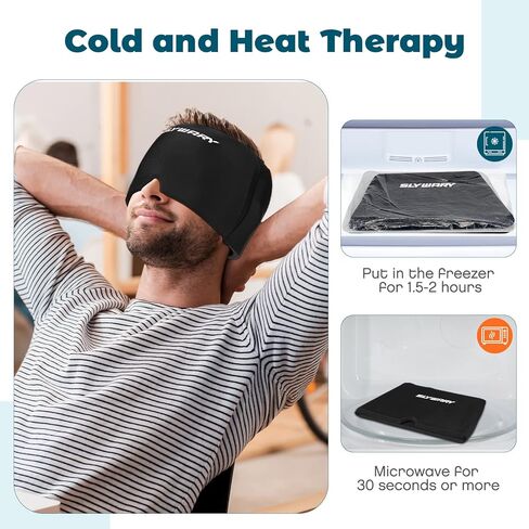 slywary الصداع النصفي قبعة الإغاثة، قبعة الصداع الصداع النصفي قبعة الإغاثة، العلاج الساخن والبارد الصداع النصفي قبعة الجليد رئيس التفاف قبعة للتوتر، الجيوب الأنفية، وتخفيف التوتر in Kuwait