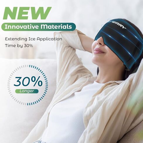 slywary الصداع النصفي قبعة الإغاثة، قبعة الصداع الصداع النصفي قبعة الإغاثة، العلاج الساخن والبارد الصداع النصفي قبعة الجليد رئيس التفاف قبعة للتوتر، الجيوب الأنفية، وتخفيف التوتر in Kuwait