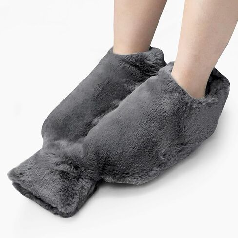 زجاجة ماء ساخن كبيرة للأقدام 2 لتر | زجاجة مياه ساخنة مطاطية لتخفيف الآلام والرقبة والكتفين وتدفئة القدم وآلام الدورة الشهرية والعلاج الساخن والبارد | كيس ماء ساخن خالٍ من مادة Bpa للرجال والنساء in Kuwait