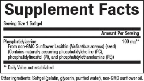 Natural Factors, فوسفاتيديل سيرين، دعم الذاكرة والتركيز ووظائف الدماغ، خالي من الصويا والغلوتين، 120 كبسولة هلامية in Kuwait