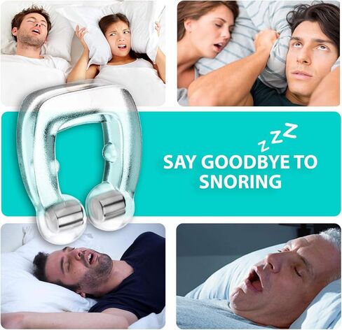 Anti Snoring Devices, Silicone Magnetic Snore Stopper, Anti Snoring Nose Clip, The Professional Stop Snoring Solution for Men and Women, 4pcs in Kuwait