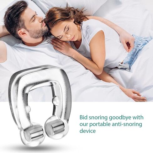 Anti Snoring Devices, Silicone Magnetic Snore Stopper, Anti Snoring Nose Clip, The Professional Stop Snoring Solution for Men and Women, 4pcs in Kuwait