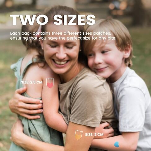 Itch Relief Patches for Kids, Reduces Itch & Swell, Natural Bite Relief Stickers, Anti Itch after Sting Patches, Bite Suction Alternative, Travel Camping Outdoor Essential Gift for Moms, Friends in Kuwait