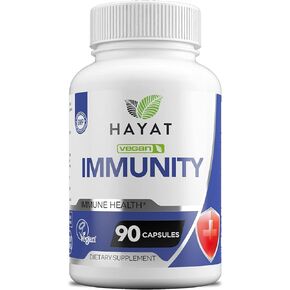 فيتامينات حياة، مكمل مناعة نباتي، دفاع مناعي متقدم - مزيج قوي من فيتامين ب12، ج، د، هـ، البلسان، الثوم، إشنسا، الزنك، حلال معتمد، 90 كبسولة، صنع في الولايات المتحدة الأمريكية in Kuwait