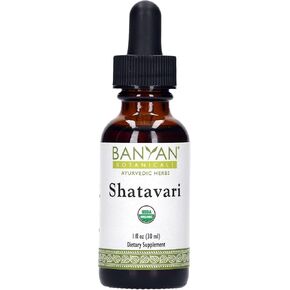مستخلص بانيان بوتانيكالز شاتافاري السائل - مستخلص جذر شاتافاري العضوي - مهدئ، تبريد، يدعم التجديد، يعزز الطاقة والحيوية* - 1 أونصة سائلة - نباتي غير معدّل وراثيًا من مصادر مستدامة in Kuwait