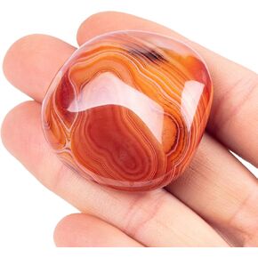 40mm Natural Tiger Eye Large Heart Stones Healing Crystals Gemstones Gifts Heart Shaped Rocks for Home Decor Reiki Meditation Women