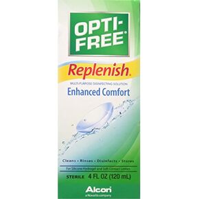Opti-Free replenish solution for contact lenses 4 Fl oz in Kuwait
