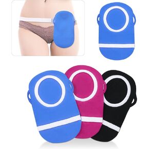 Fewener Ostomy Bag Covers Kit - 3Pcs Colostomy Bag Covers for Women with Adjustable Belt, Odor Reducing Ostomy Pouch Covers, 3.5inch Round Opening Colostomy Bag Covers for Men, Ileostomy, Washable in Kuwait