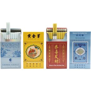 Wild Tea Herbal Cigarettes, Tobacco and Nicotine Free, 4 Packs, 80 Smokes in Kuwait