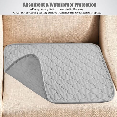 2 حزمة من وسادات كرسي سلس البول المقاومة للماء وقابلة للغسل، وسادة مقعد قابلة لإعادة الاستخدام، وسادة تبول ماصة للحضانة، وسادة سفلية للبول لكبار السن من الرجال والنساء، مناسبة لأثاث الكراسي المتحركة in Kuwait