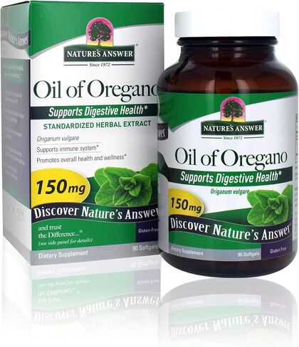Nature's Answer Oil of Oregano Capsule Softgels, 90-Count | Natural Immune Booster | Promotes Healthy Digestion & Gut Flora in Saudi Arabia