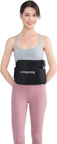 SUNNYOUNG Red Light Therapy Belt, Infrared Light Therapy Wrap Muscle Relaxing Belt with 120 LED Lights for Pain Relief and Inflammation Reduction Gift for Family, Friends, Men and Women in Saudi Arabia