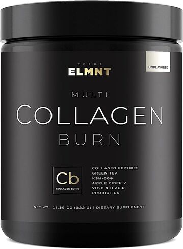 Super Multi Collagen Burn Powder for Women w. Probiotics, ACV, KSM66, Phytosome Green T, Biotin - Thermogenic Collagen Protein Supplement for Women Weight Metabolism & Gut Health + Hair Skin Nails in Saudi Arabia