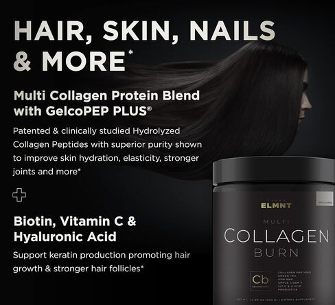 Super Multi Collagen Burn Powder for Women w. Probiotics, ACV, KSM66, Phytosome Green T, Biotin - Thermogenic Collagen Protein Supplement for Women Weight Metabolism & Gut Health + Hair Skin Nails in Saudi Arabia
