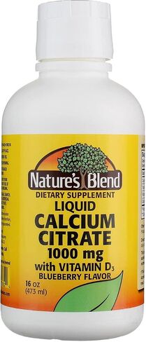 Liquid Calcium Citrate 1000mg with D3 16 fl oz Liquid Blueberry in Kuwait