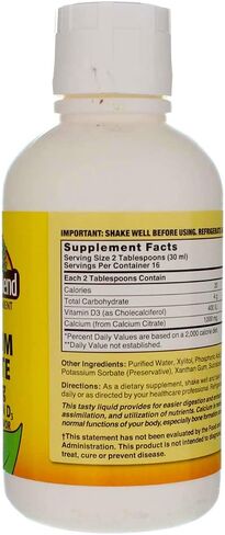 Liquid Calcium Citrate 1000mg with D3 16 fl oz Liquid Blueberry in Kuwait