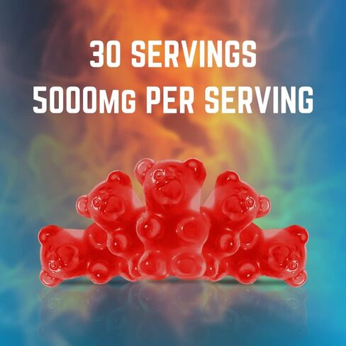 NJORD SUPPLEMENTS Creatine Monohydrate Gummy Candy, Sugar-Free, 30 Servings, 5g of Creatine Per Serving, Vegan, Gluten-Free, Bodybuilding Recovery Supplement to Increase Muscle Size and Strength in Saudi Arabia