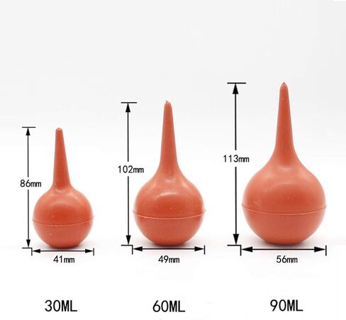 Ear Cleaner Ear Syringe Hand Bulb Tools: 3pcs Ear Washing Rubber Syringe 30ml 60ml 90ml Ear Cleaning Wax Removal Tool for Store Office Shop Home Hand Tools in Saudi Arabia
