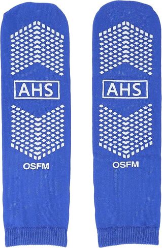 AMERICAN HOSPITAL SUPPLY Anti-Slip Hospital Socks Assorted Colors Knit Grip Socks with Elastic Cuff | X-Large | Bariatric (Yellow, Blue, and Gray) 6 Pairs of Grippy Socks in Saudi Arabia