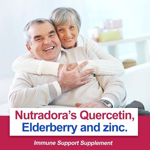 كبسولات نباتية من نوترادورا كيرسيتين 1000 ملغ لكل جرعة مع مكملات كيرسيتين البلسان والزنك تدعم صحة المناعة وصحة القلب والأوعية الدموية وصحة الجهاز التنفسي، 120 كبسولة (عبوة من 1) in Kuwait