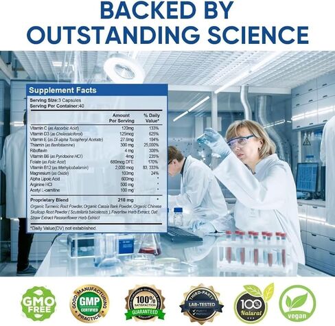 120 كبسولة من Zenlifer لتخفيف آلام الاعتلال العصبي وصحة الأعصاب، مزيج غذائي مع 600 مجم من حمض ألفا ليبويك-بنفوتيامين، محيطي، أصابع اليد والساقين، أفضل فيتامينات متجددة طبيعية ذات قوة قصوى in Kuwait