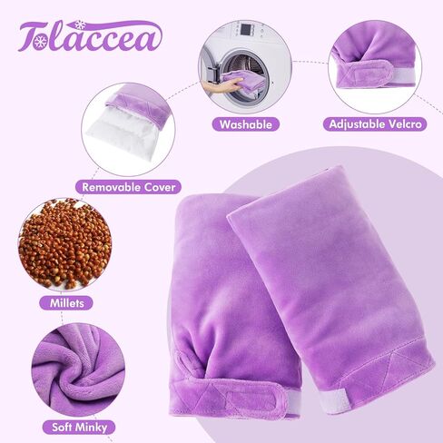 tolaccea قفازات العلاج الميكروويف لتخفيف آلام اليدين، قفازات تدفئة اليد الرطبة للحرارة لتصلب اليد، وجع، التهاب المفاصل، إصبع الزناد، التهاب الأوتار، نفق الرسغ in Kuwait