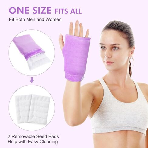 tolaccea قفازات العلاج الميكروويف لتخفيف آلام اليدين، قفازات تدفئة اليد الرطبة للحرارة لتصلب اليد، وجع، التهاب المفاصل، إصبع الزناد، التهاب الأوتار، نفق الرسغ in Kuwait