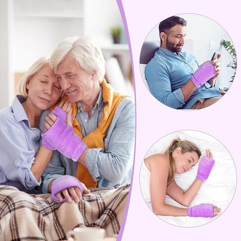 tolaccea قفازات العلاج الميكروويف لتخفيف آلام اليدين، قفازات تدفئة اليد الرطبة للحرارة لتصلب اليد، وجع، التهاب المفاصل، إصبع الزناد، التهاب الأوتار، نفق الرسغ in Kuwait