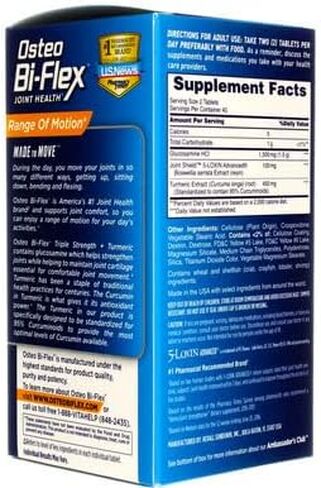 Osteo Bi-Flex Triple Strength + Turmeric, 80 Count (Pack of 2) in Kuwait