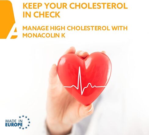 DOCTORSMED Cholesterin Komplex | 30 Vegan Tablets | Supplement to Maintain Cholesterol Levels | Red Yeast Rice Extract with Monacolin K | Gluten-Free, Lactose-Free | Manufactured in Europe in Saudi Arabia